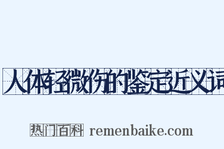 人体轻微伤的鉴定近义词是什么意思的图片